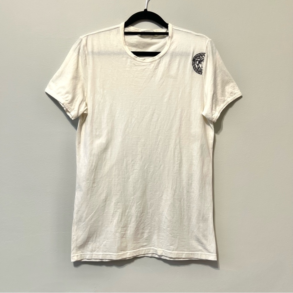 Versace Off White Half Logo T Shirt Size M / 48